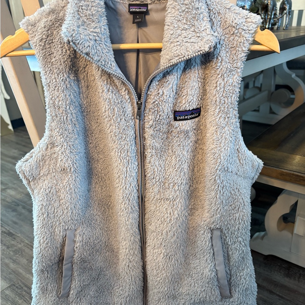 Patagonia Light Gray Fleece Vest